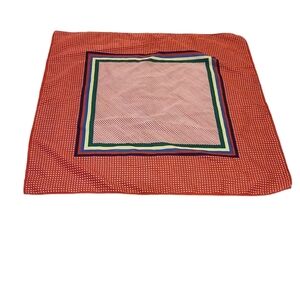 Red white pok a dot/stripe scarf